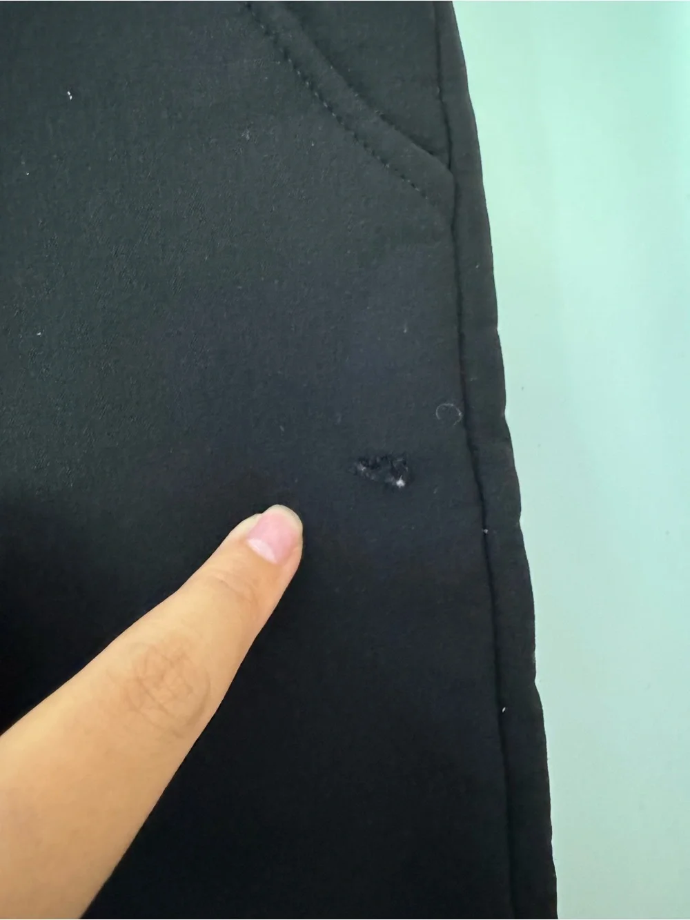 Super Warm Black Slim Stretch Pants